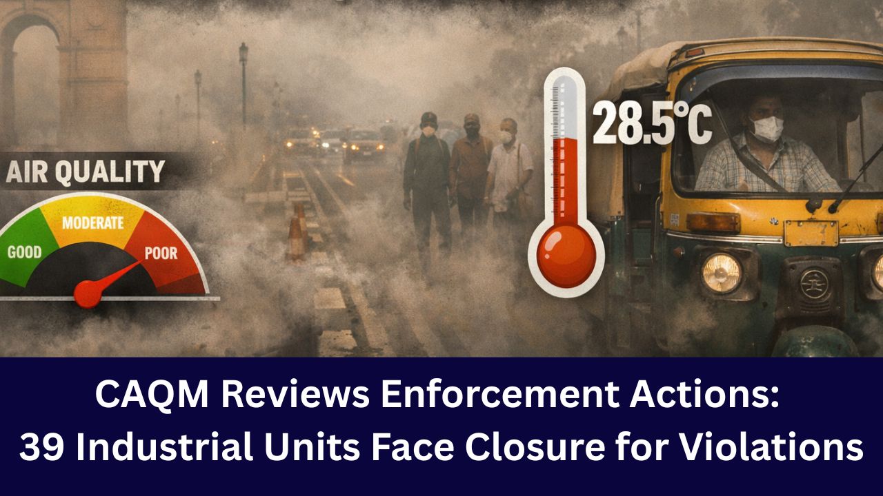 CAQM Reviews Enforcement Actions: 39 Industrial Units Face Closure for Violations