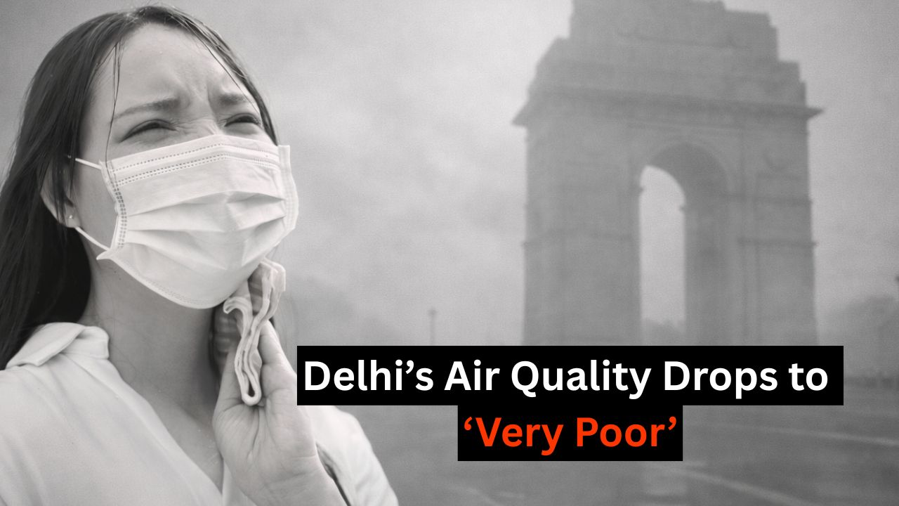 Delhi’s Air Quality Drops to ‘Very Poor’ in Hotspots as Temperatures Climb